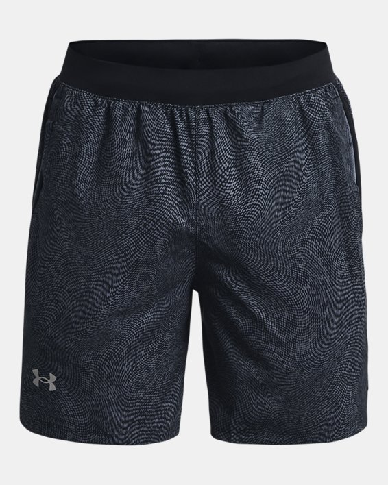 Men's UA Launch 7'' Printed Shorts in Gray image number 6